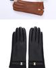 Women's Winter Leather Gloves - Warm Fleece-Lined, Touchscreen, Coldproof, for Riding, Driving, and Outdoor Cycling.