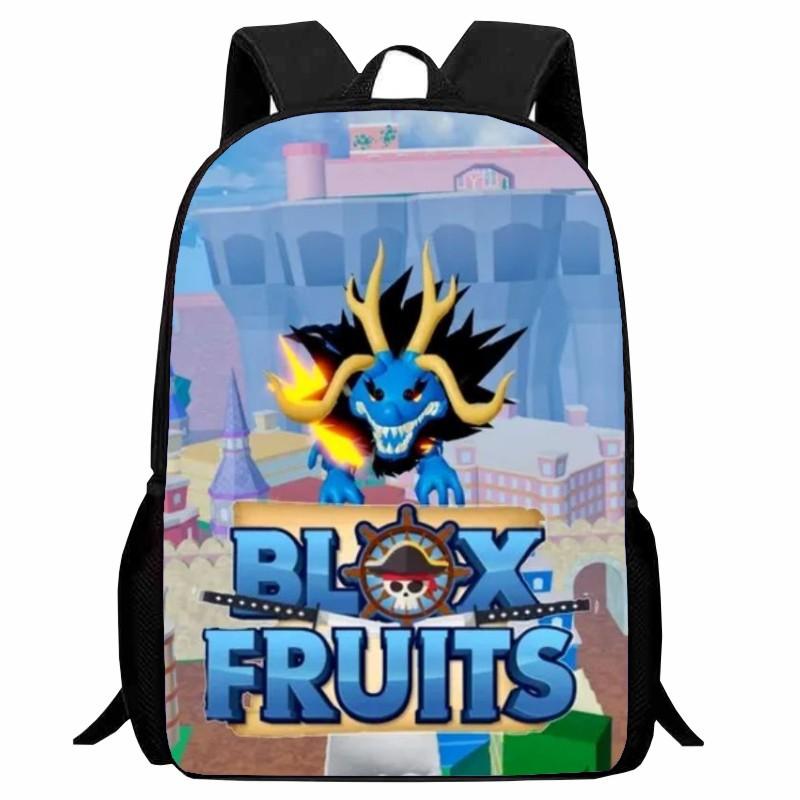 Stampa Roblox Blox Fruits Zaino Scolastico Studente Cartone Animato Merchandising Gioco Zaino Ragazzi Ragazze