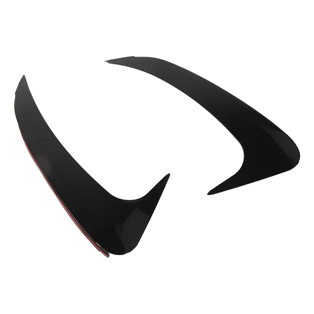 1Pair Rear Bumper Spoiler Gloss Black Stylish Rugged Rear Bumper Air Vent Cover Replacement for Benz EQE‑Class V295 AMG