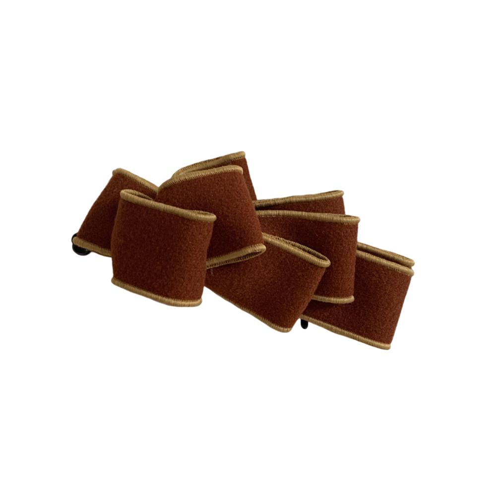 

Korean Style Bowknot Banana Clip Sweet Women Hair Claws Durable Bow Vertical Clip Daily Wear коричневий