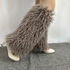 Faux Furs Leg Warmer,Warm Soft Cozy Fuzzy Leg Warmer Boot Cuffs Cover for Women Party Costumes Boot Sleeves Boot Covers