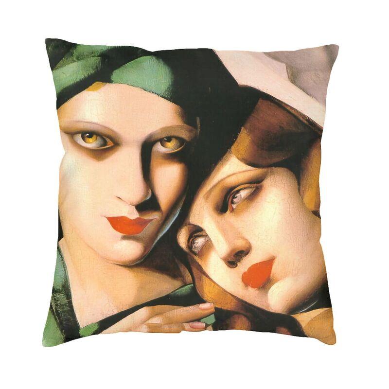 

Tamara De Lempicka Наволочка 45x45 см Диван Молода леді з рукавичками Сучасна наволочка Автомобільна наволочка Подушка для вулиці 45x45cm 18x18in