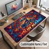 Motorcycle Theme Customized Mouse Pad Personalized Print Name Text Desk Mat For Home Office Table Decor