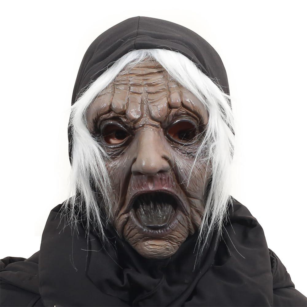 Hot-selling Halloween masks for the elderly, realistic and funny old man headgear