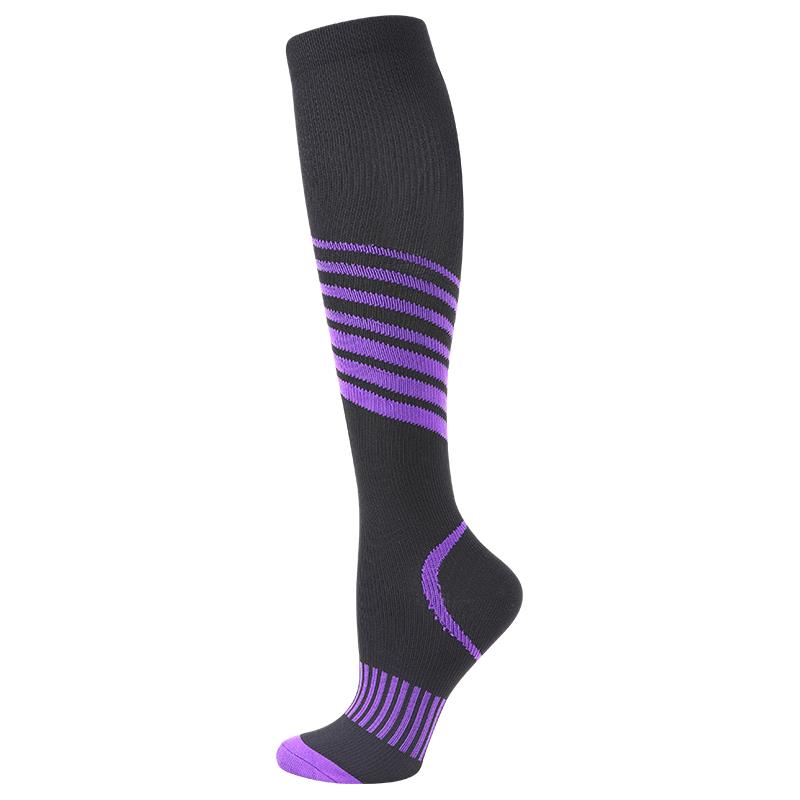 1 Pair Running Graduated Pressure Leg Area Warmers 20-30Mmhg For Running Marathon Cycling Football Varicose Veins Hosiery For Men'S Active Socks