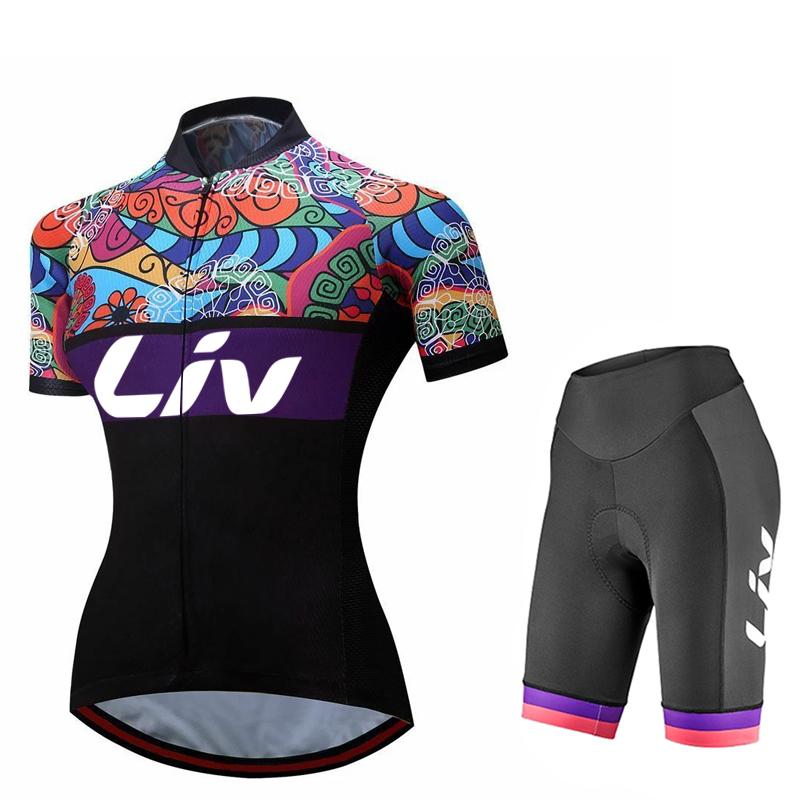 2026  Breathable Cycling Suit Set  Women's Cycling Bib Sponge Pad Cycling Sportswear Short Sleeved Cycling Jersey Outdoor Quick Drying Cycling Set