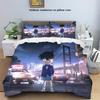 New Detective Conan Cartoon 3d Bedding Set Anime Twin Full Queen King Comforter Cover Set with Pillowcase Duvet Cover Sets Gift