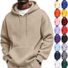 Men's Casual Color Hoodie with Drawstring
