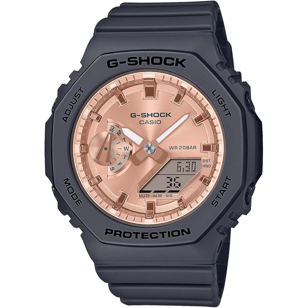 Casio G-Shock GMA-S2100MD-1A Женские часы среднего размера Черный полимерный ремешок Водонепроницаемость 200 м