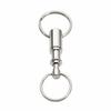 10 Pack Zinc Alloy Detachable Key Ring Silver Pull-Apart Key Chain Holder  Bags