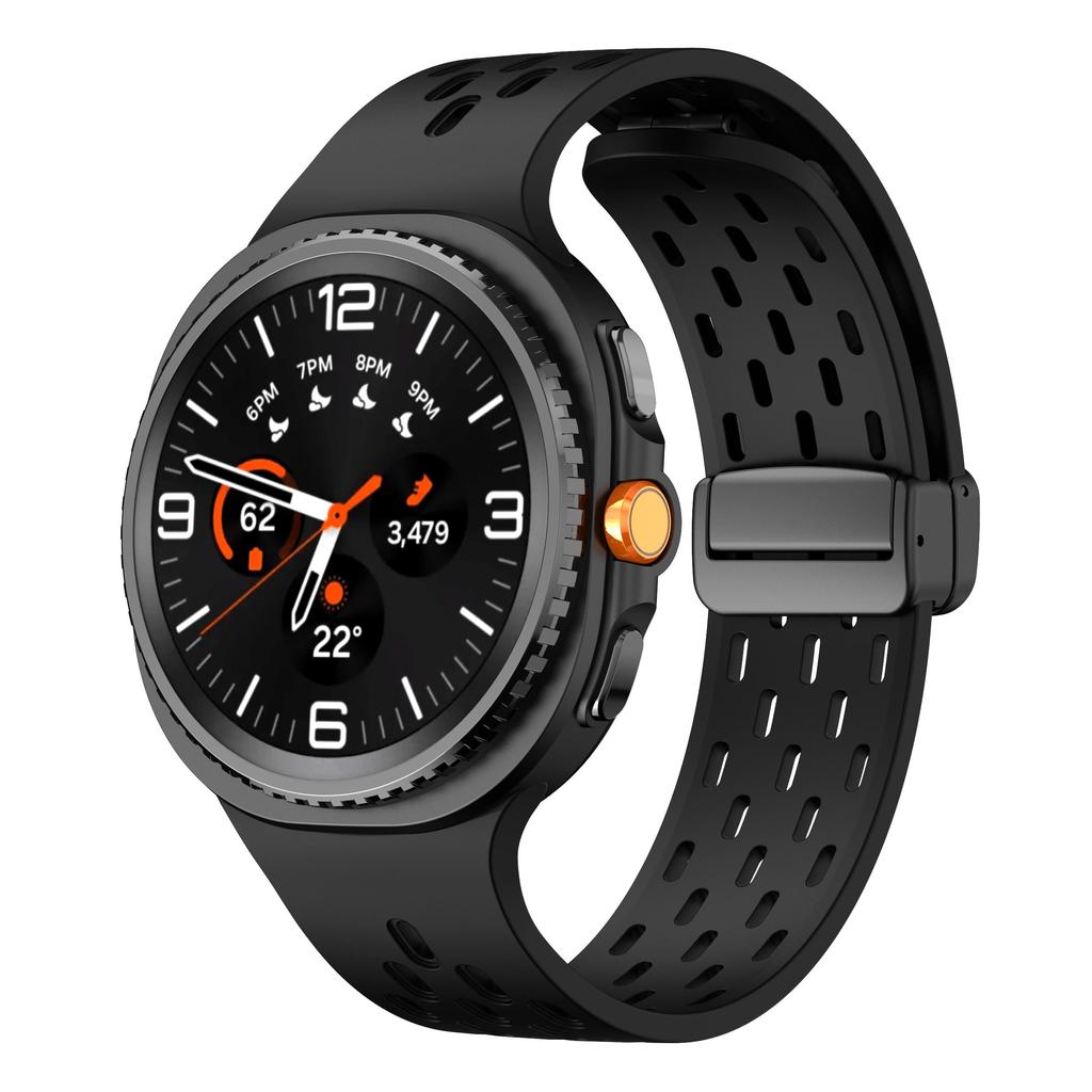 Silicone Strap for Samsung Galaxy Watch 8 40mm 44mm Magnetic Buckle No Gaps Band for Samsung Galaxy Watch 8 Classic 46mm Band