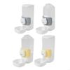 Pack Of 2 Space Saving Automatic Feeder Pet Water Bowl Mounted Design Cats Theme Dishwasher for Small Dog and Cats