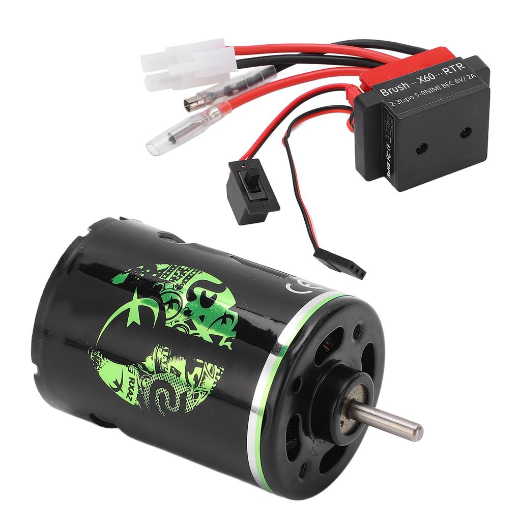 Brushed Motor 540 High Torsion Low Noise Dual Operation Mode Low Voltage Protection Brushed Motor 360A ESC for RC SUV35T