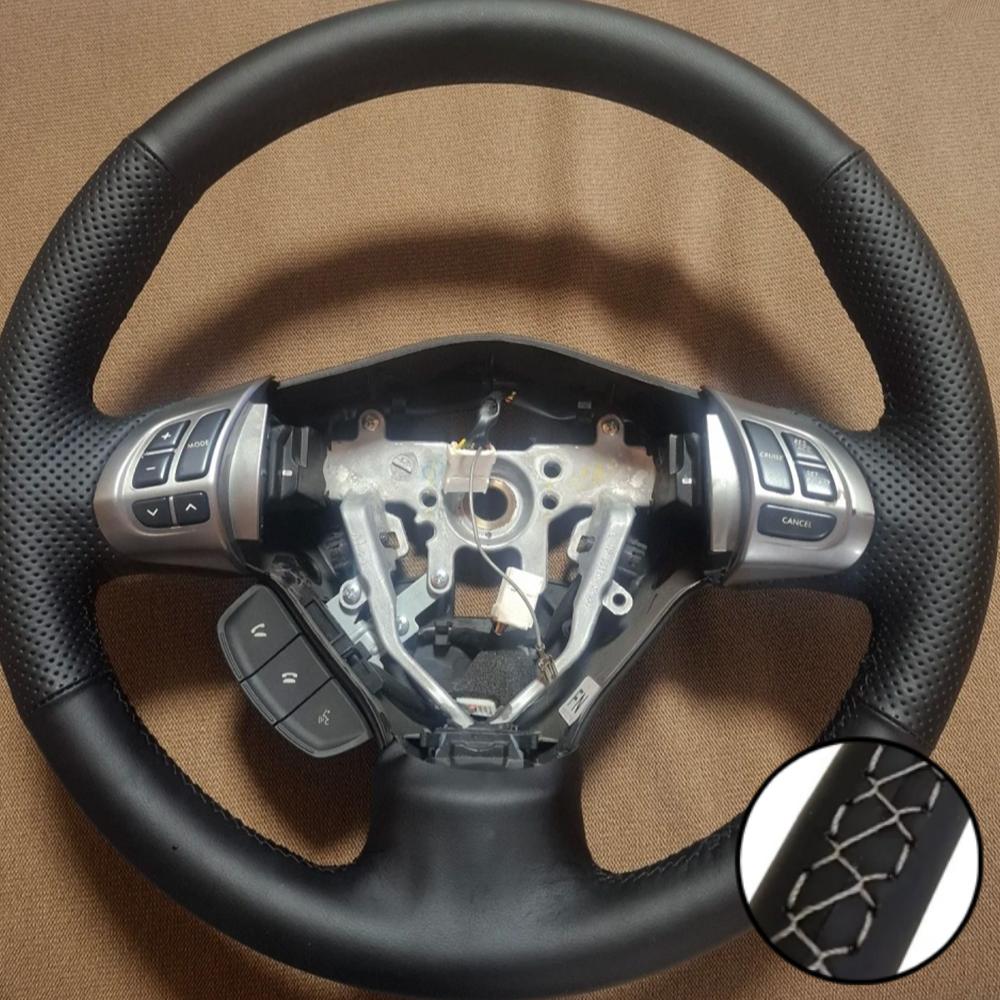 Braid Microfiber Leather Steering Wheel Cover For Subaru Forester 2008-2012 Impreza 2008-2011 Legacy 2008-2010 Exiga 2009