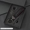 AAAKV1 For Honda CB400 CB650 FCBF CBR25ORR CRF SH3O0 NC75O Metal Leather Motorcycle Keychain Embossing Emblem Keyring Auto Accessories