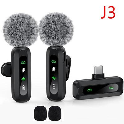 Wireless Lavalier Microphone for Outdoor Mobile Streaming, Interviews, and Noise Reduction