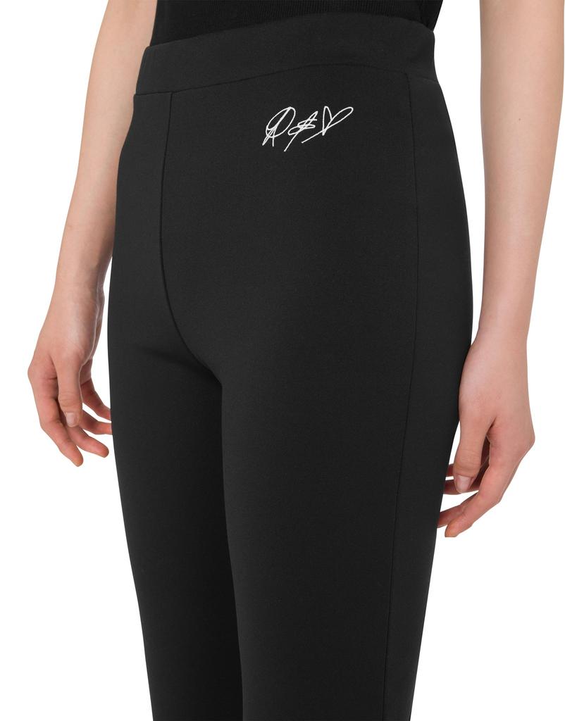 MOSCHINO Jeans Logo Slim Jersey Flare Pants