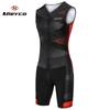 Mens Triathlon Skinsuit Cycling Jumpsuit Performance Maillot Sportswear Racing Jersey Swimwear Quick Dry