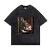 Hot Saudi National Day Graphic Print T-shirt Men Women Vintage Washed Cotton Loose Casual Oversized Top Harajuku Fashion Short Sleeve Summer New Tee