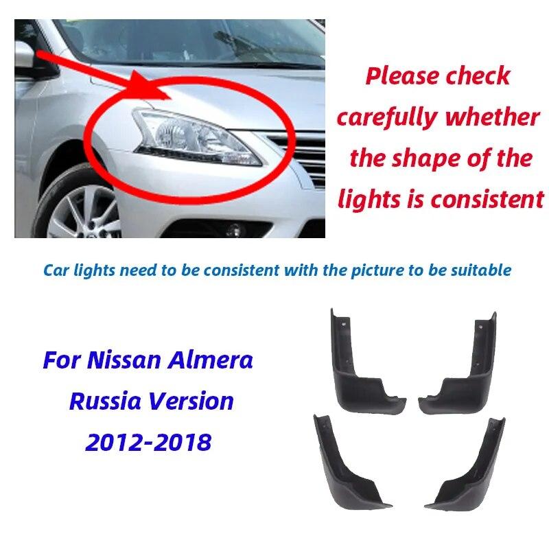 Auto-Schmutzfänger für Nissan Almera G11 Russland-Version / Sylphy 2012–2018, Spritzschutz, Schmutzfänger, Kotflügel, Kotflügel, G15 2013 2014 2015
