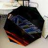 Jazz Basketball Team Umbrella Folding Umbrella, Automatic Umbrella 8-Frame for Travel, Camping Use Gift for Halloween Christmas