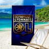 Lyon Football Crest Printed Beach Towel, Super Soft Microfiber, Perfect Gift Birthday, for Pool, Beach, Travel, for Family and Friends