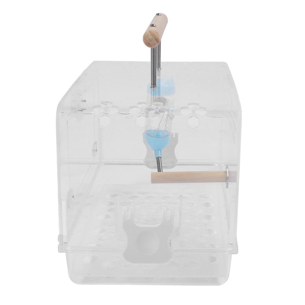 Hamster Carrier Cage Acrylic Bite Proof Portable Small Animal Carry Case for Hamsters Golden Bears