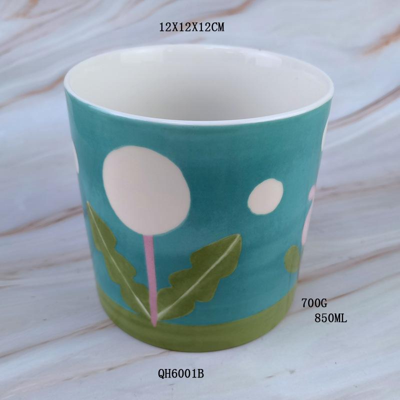 

European Ceramic Trash Can Coffee Table Peel Bowl Simple Desktop Fan Trash Bowl Storage Bucket Living Room Storage Gifts Coffee table peel bowl