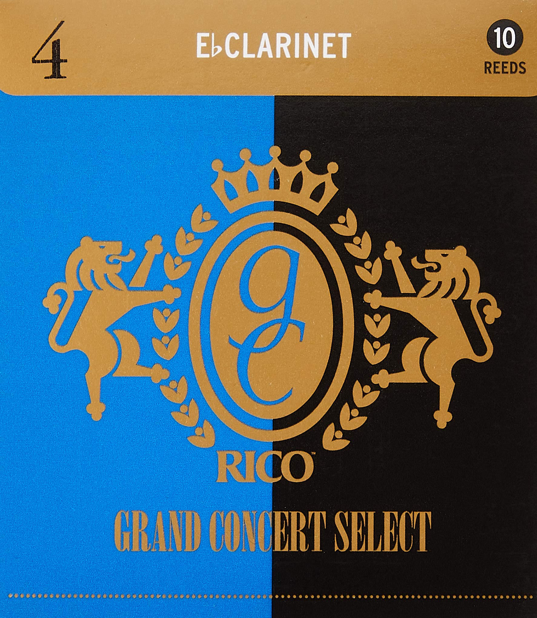 

D Addario WoodWinds Grand Concert Select Reeds for Eb Clarinet, RGC10ECL400 [Hardness: 4.0], Pack of 10