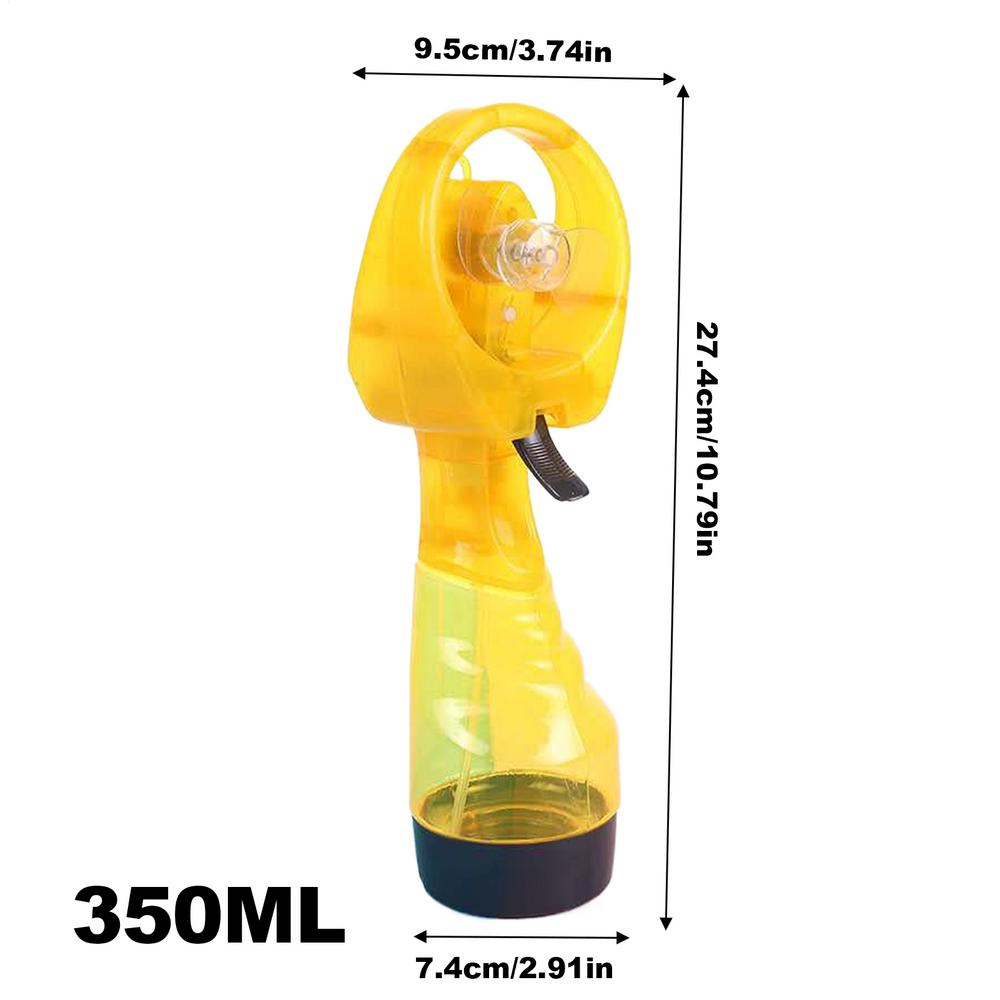 Portable Hand Held Battery Power Fan Air Water Mist Bottle Cooling Spray Office Desk Air Misting Spray Fan
