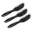 3pcs Man Detangling Shaping Hair Brush 9 Rows Curved Removable Hairbrush Comb Hair Styling Tool for Blow Drying