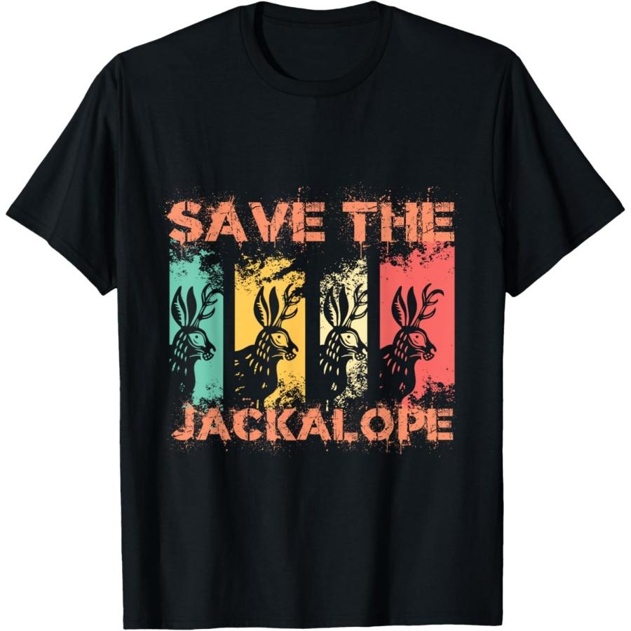 Save The Jackalope Cryptid Jackrabbit Rabbit Bunny T-Shirt(16) S