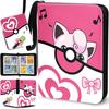 52 Style 400pcs  Card Album 2x2 Loose-leaf Large Capacity Leather Anime Zipper Card Collection Photo Album