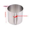 Altezza 15CM Acciaio Inossidabile 430 Anello Mousse Retrattile Stampo Antiruggine Regolabile con Scala per la Cottura di Torte