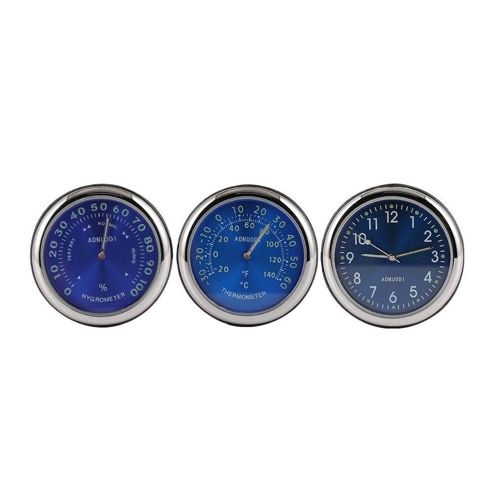 Luminous Car Mounted Thermometer 40mm Diameter Car Hygrometer Car Digital Thermometer Truck