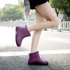 Women's Rain Boots Non-Slip Waterproof Shoes Outdoor Wear-Resistant Rubber Shoes Kitchen Work Waterproof Boots Short Tube