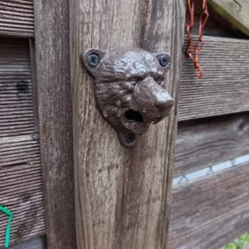 1 st Kreativ gjutjärnsbjörnhuvud flasköppnare väggmonterad ölöppnare för bar restaurang Hållbar fast väggöppnare