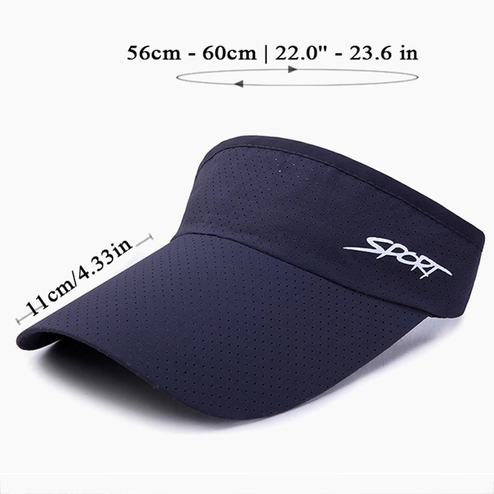 Fashion Breathable Air Sun Hat Quick-dry Visor UV Protection Caps Adult Adjustable Solid Beach Tennis Golf Running Sunscreen Cap