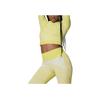 By Stella McCartney aSMC TPR SL Crop Top Acid Yellow White Women GL7583