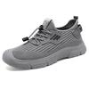 Shoes Men's Summer Single Shoes Casual Shoes Flying Woven Breathable Non-smelly Feet Men's Shoes Solid Color Versatile Men's Shoes Dad Shoes