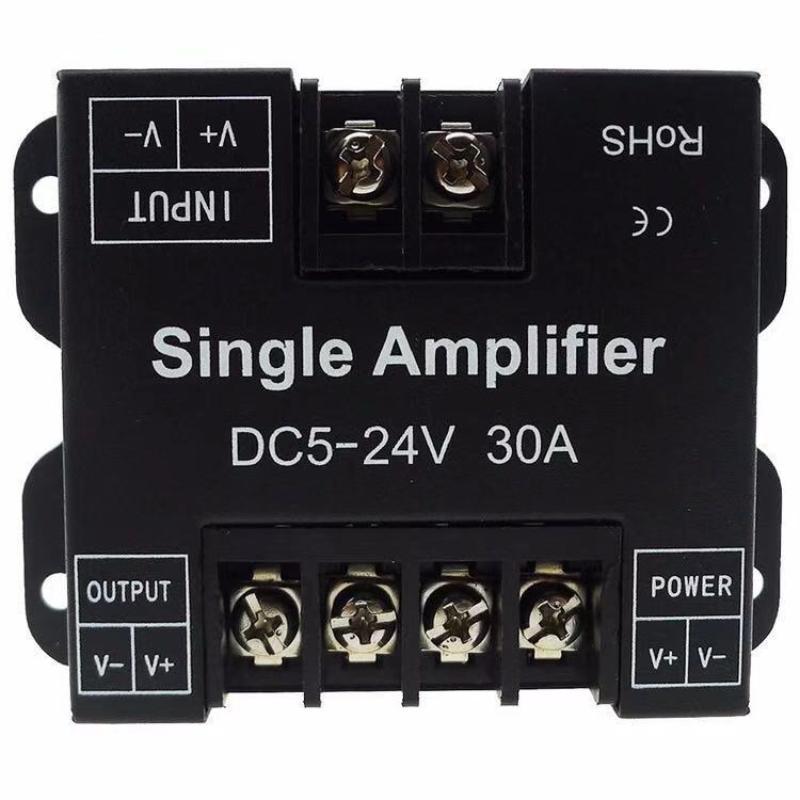 Single Color LED Strip Amplifier Controller DC 5-24V 30A 360W Dimmer for Office Workplace Ambient Lighting Setup