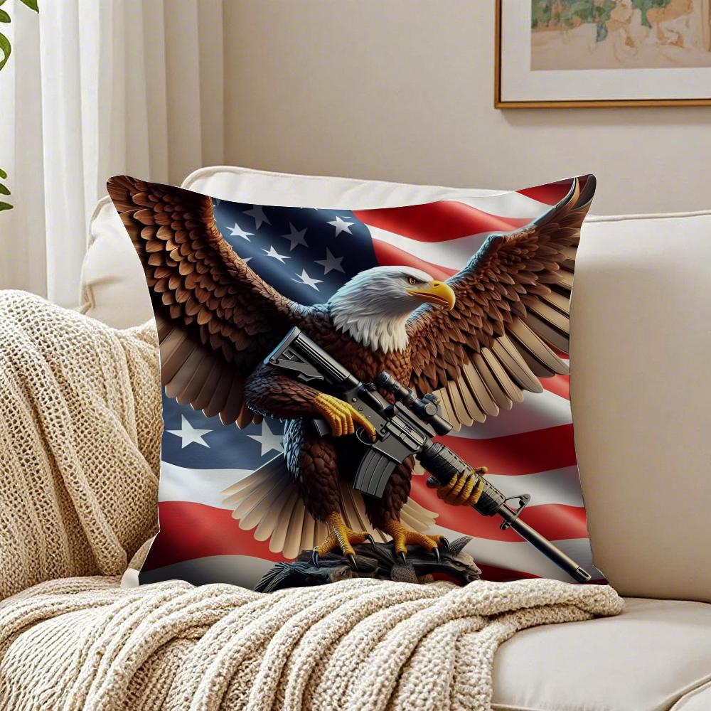 Festive IIndependence DDay Cushion Cover Pillowcase Antidustmite Living Room Sofa Decor Cushion Room