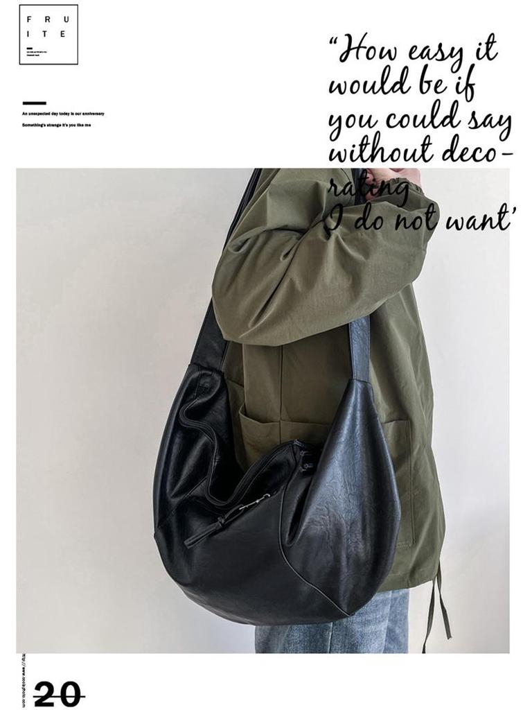 Męska torba motocyklowa o dużej pojemności - Modna torba crossbody i na ramię do fitnessu i na co dzień