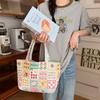 Carto Print Women's Shoulder Bag Large Capacity Ladies Tote Handbags Soft Quilted Female Travel Shopping Bags Girls Book Bag