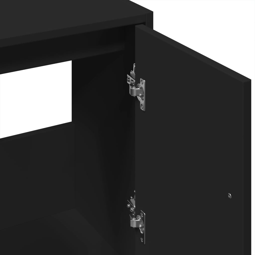 Vidaxl Under-Sink Cabinet, Black, 63X29X55 Cm