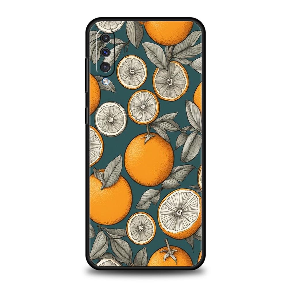 Phone Case for Samsung Galaxy A56 A36 A26 A06 A16 A24 A36 A54 A14 A42 A22 A20 A12 A10 5G Soft TPU Summer Fresh Fruit Lemon Print