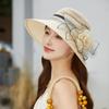 Summer fashion versatile organza sunshade sunscreen hat children outdoor travel leisure sun hat show washbasin hat