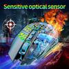 T500 2.4G Wireless Gaming Mouse 1600DPI Rechargeable Optical Silent Mouse With Rainbow Backlit 7 Buttons