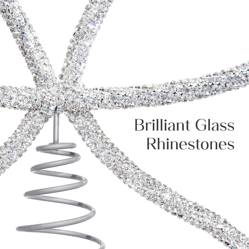 Christmas Tree Topper Bow, Christmas Decor Christmas Topper Xmas Tree Bow Ornaments for Xmas Tree Decoration Holiday Home Party Supplies