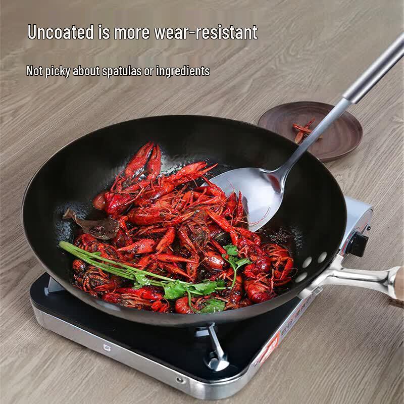 COOKER KING Extreme Iron Series 32cm Handmade Round Bottom Wok